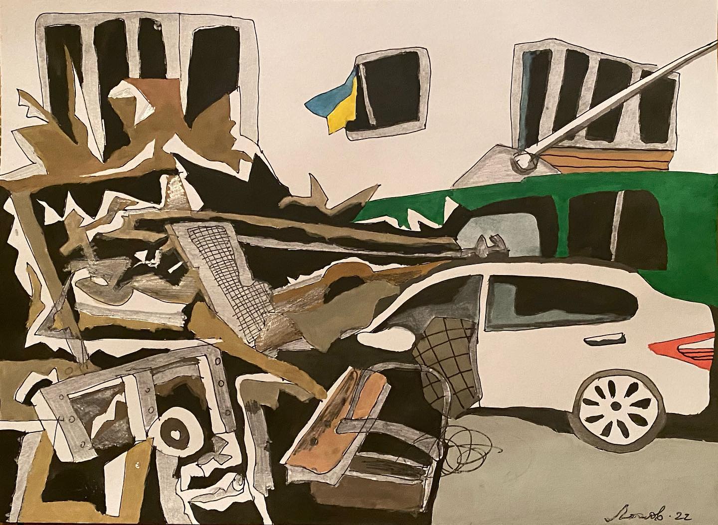 An explosion near my studio in Kyiv