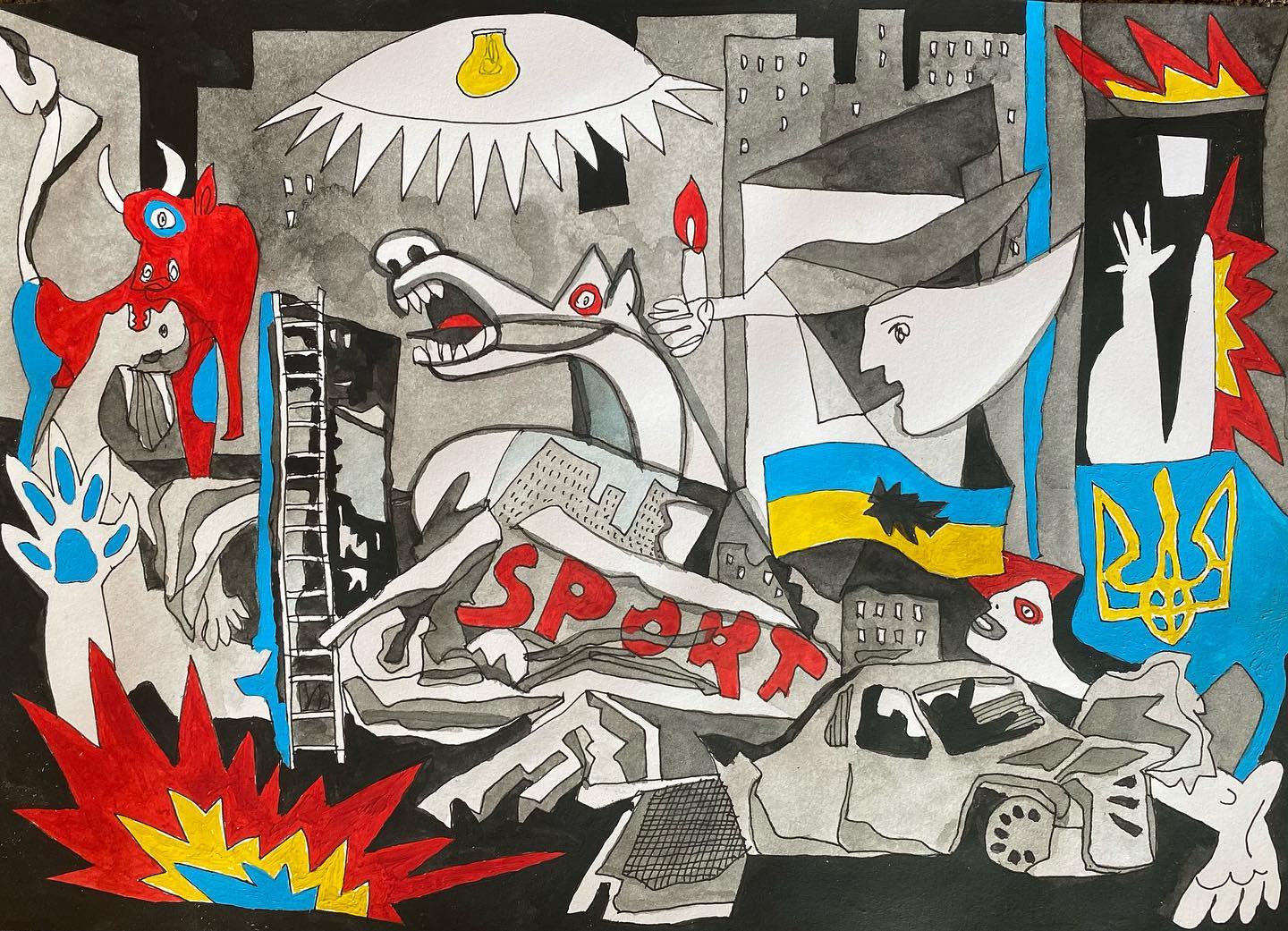 Rocket attack in Kyiv