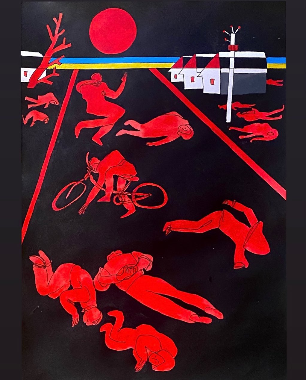 Dead Ukrainians lie on the streets of bombed Bucha