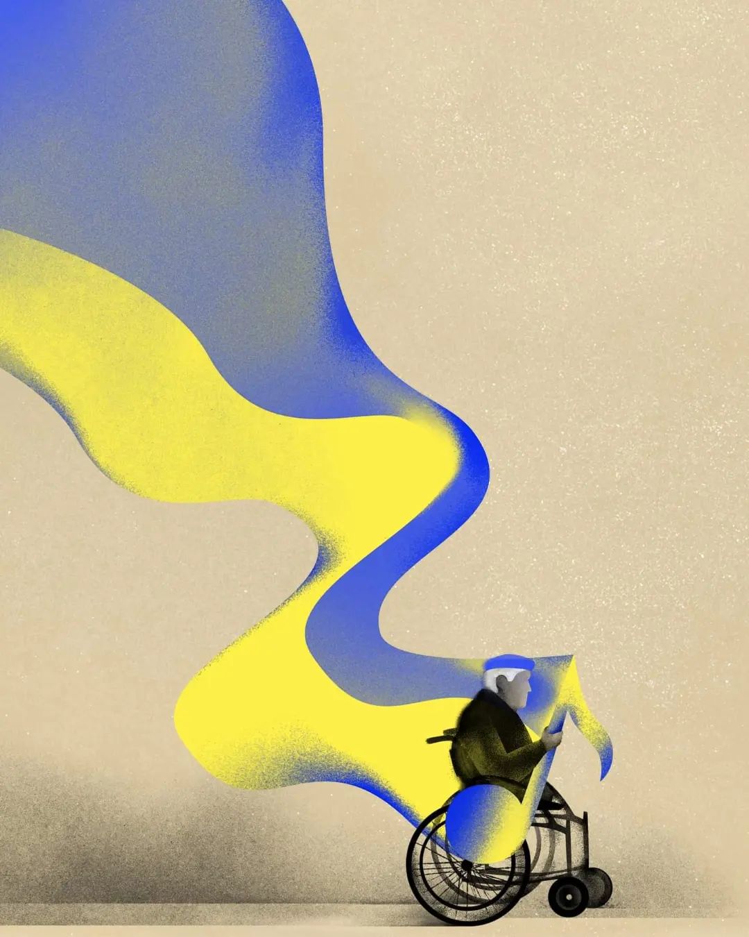 A brave resident of Kherson