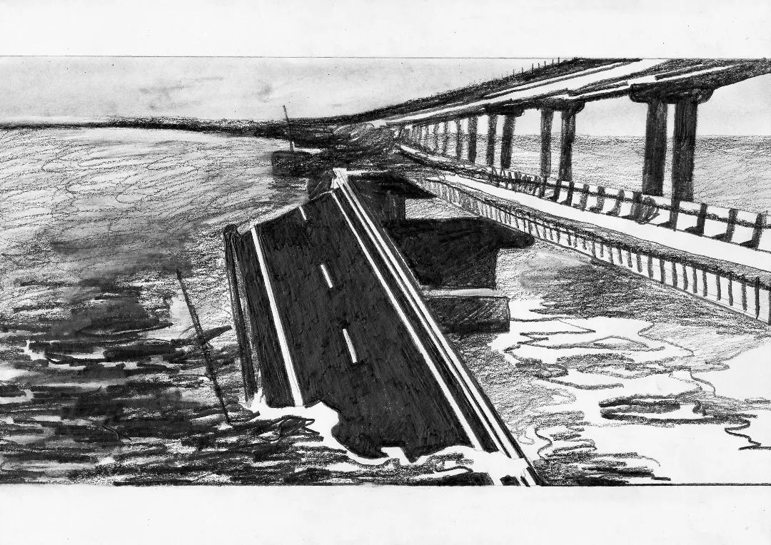 Explosion on the Crimean bridge 